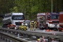 VU Gefahrgut LKW umgestuerzt A 4 Rich Koeln Hoehe AS Gummersbach P187